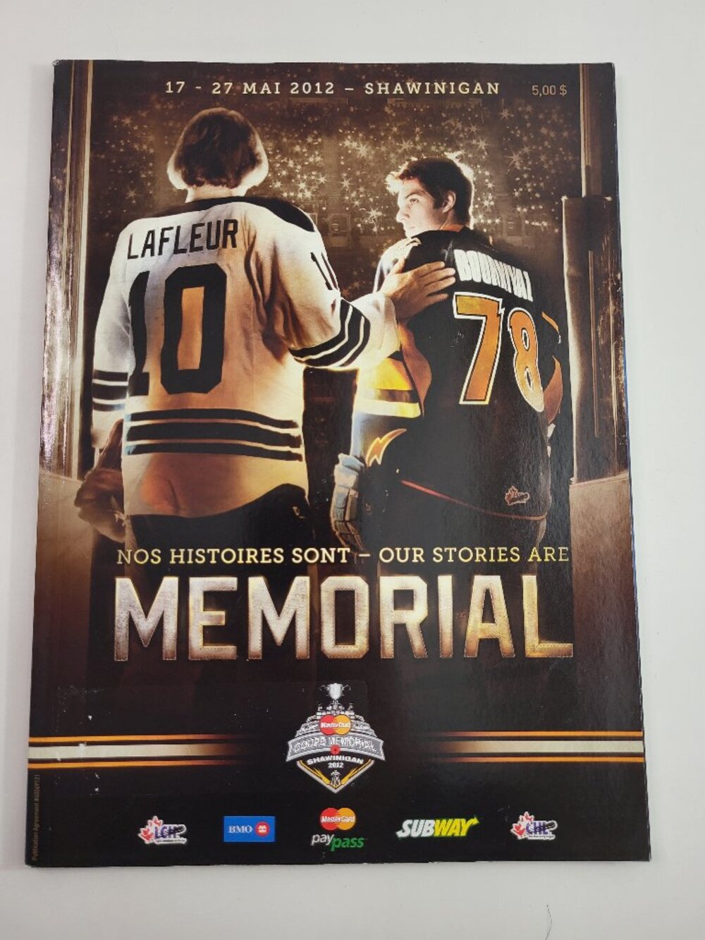 2012 Memorial Cup Shawinigan Official Souvenir Program Magazine Hockey Tournamen